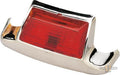 Rear Fender Tip Marker Light Chrome Red LED For Harley-Davidson