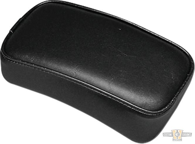 Smooth Pillion Pad Black Vinyl For Harley-Davidson