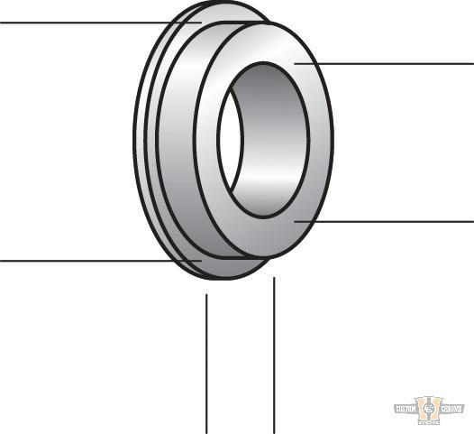 OEM Replacement Axle and Wheel Spacer For Harley-Davidson