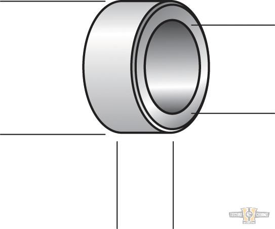 OEM Replacement Axle and Wheel Spacer For Harley-Davidson