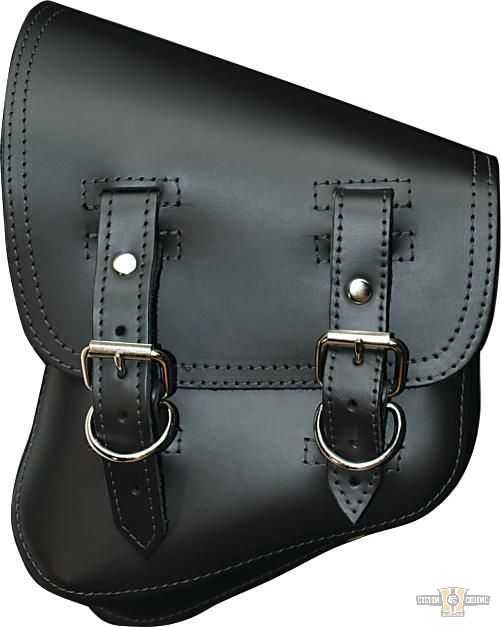 Solo Side Bag Black Left For Harley-Davidson