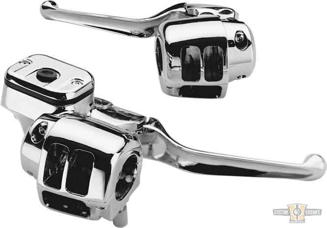 Smooth Contour Clutch Perch Assembly Chrome For Harley-Davidson