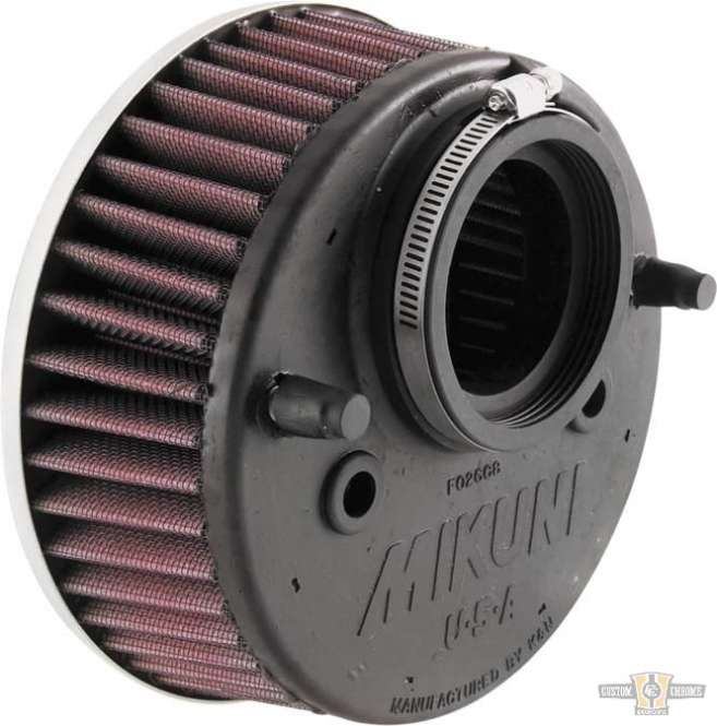 K&N 2 1/2" Replacement Air Filter HSR Mikuni Carburator For Harley-Davidson