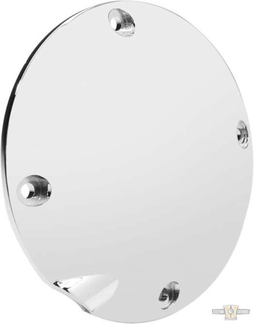 Domed 4-Hole Derby Cover Chrome For Harley-Davidson