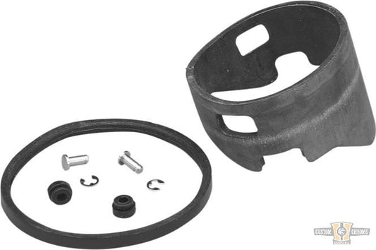 Fat Bob Speedometer Mounting Kit Black For Harley-Davidson