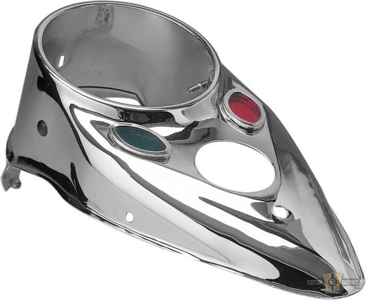 Cateye Dash Replacement Cover Chrome For Harley-Davidson