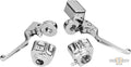 Ergonomic Hand Control Replacement Lever Chrome For Harley-Davidson