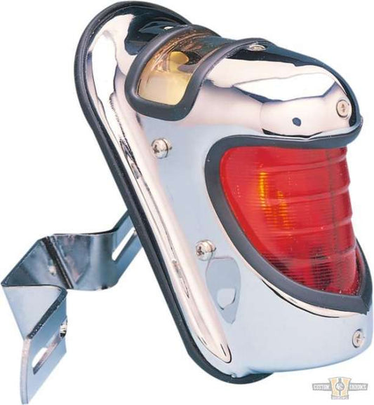 Beehive Taillight Chrome Dual Filament For Harley-Davidson