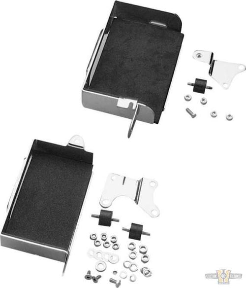 4-Speed Battery Carrier Tray Chrome For Harley-Davidson
