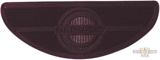 Oval Floorboard Replacement Pads Black For Harley-Davidson