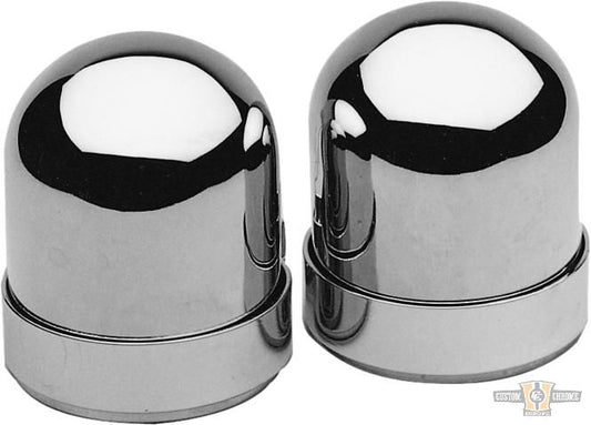 Shock Stud Cover Chrome For Harley-Davidson