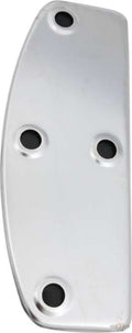 Retangular Floorboard Replacement Top Plate with Rubber Chrome For Harley-Davidson