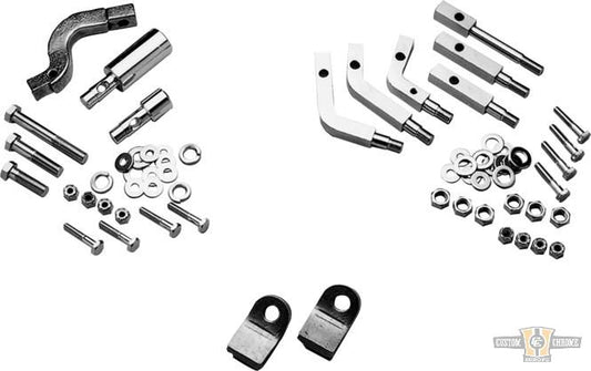 OEM-Style Floorboard Bracket Kit Chrome For Harley-Davidson