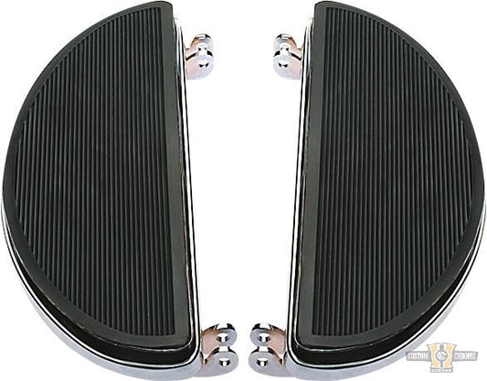 Original Equipment Style Oval Floorboards Chrome For Harley-Davidson