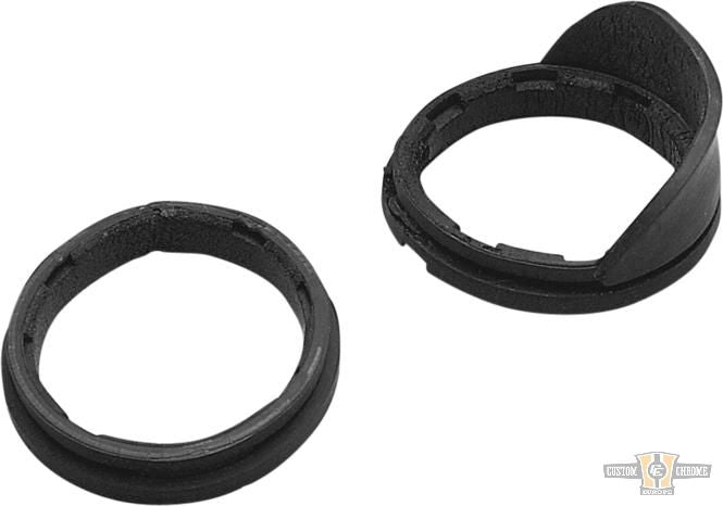 Rubber Mounting Gaskets Black For Harley-Davidson