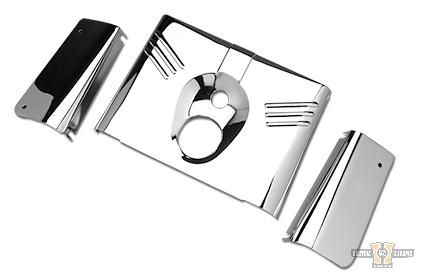 3-Piece Fork Tins for FL Softail Models Chrome For Harley-Davidson