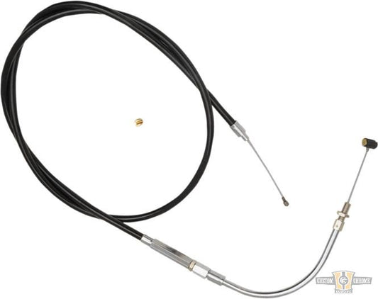 Classic Black Throttle Cable Black Vinyl 32" For Harley-Davidson