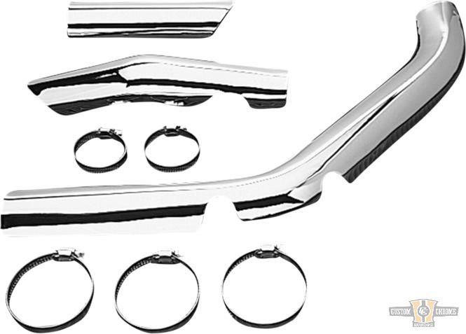 Front Pipe Replacement Exhaust Heat Shield Chrome For Harley-Davidson