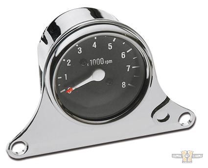 Mini Single Instrument Gauge Kit Bracket Chrome For Harley-Davidson