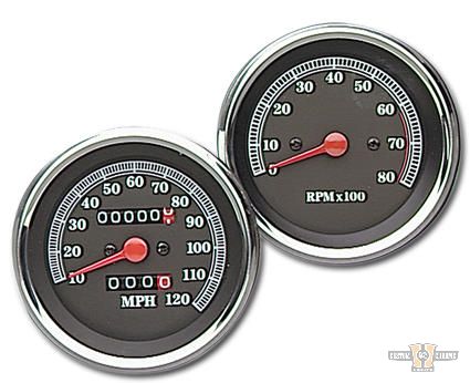 84-93 Style Speedometer Chrome For Harley-Davidson