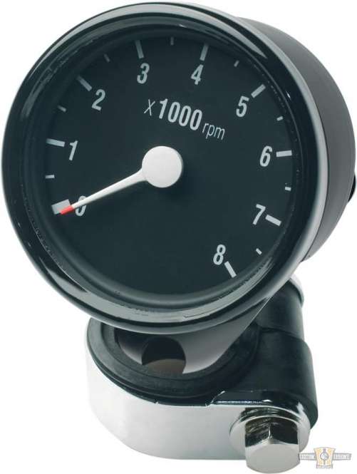 Mini Speedometer with Cables Chrome For Harley-Davidson