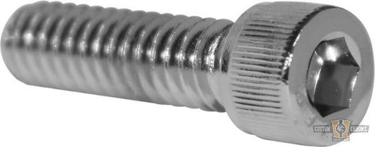 Grade 8 Allen Sockethead Screw Pack Chrome Grade 8 Allen head 1/4"-20 UNC 5/8" For Harley-Davidson