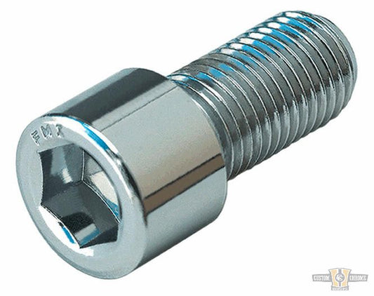 Smooth Allen Sockethead Screw Pack Chrome Grade 8 Allen head 1/4"-20 UNC 3/4" For Harley-Davidson