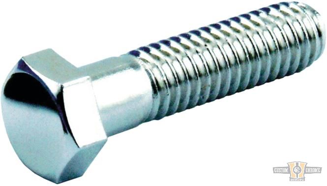 Hex Head Screw Pack Chrome Hex head 7/16"-14 UNC 1" For Harley-Davidson