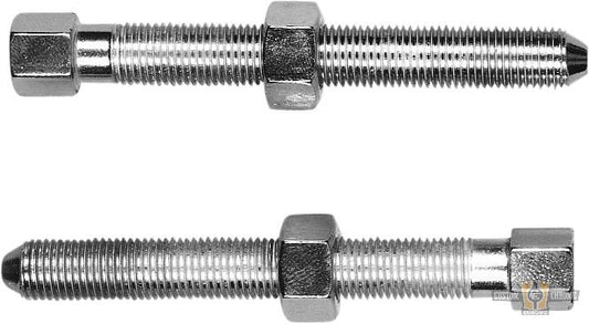 Rear Axle Adjuster Screw Chrome For Harley-Davidson