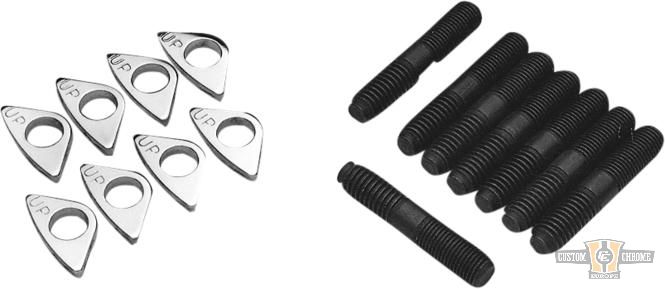 Cylinder Base Studs Black For Harley-Davidson