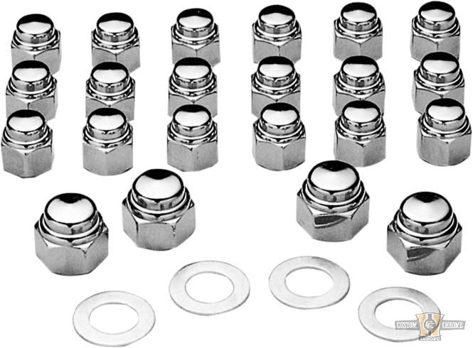 Rocker Box Cap Nut Set For Harley-Davidson