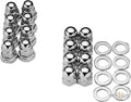 Acorn Cylinder Base Hardware Kit Chrome For Harley-Davidson