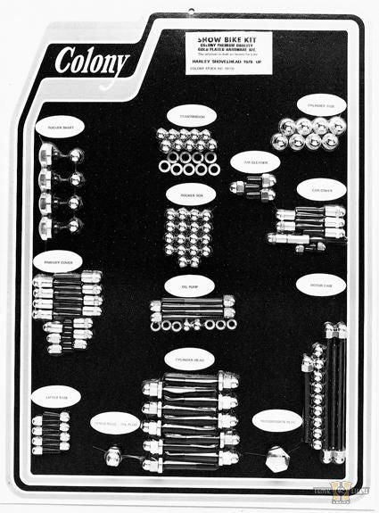 Acorn Chrome Show Bike Screw Kit For Harley-Davidson