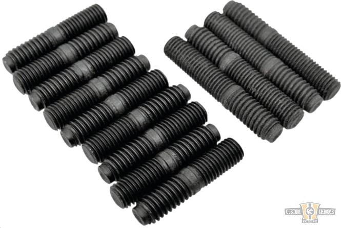 Cylinder Base Studs Black For Harley-Davidson