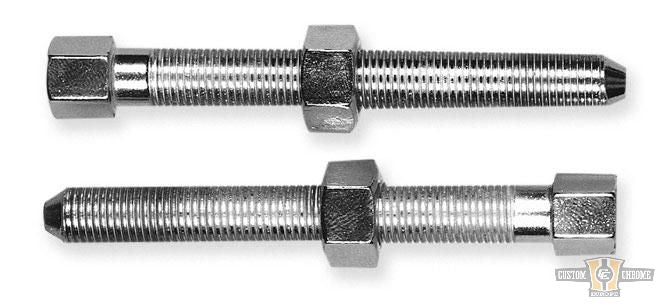 Rear Axle Adjuster Screw Chrome For Harley-Davidson