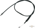 Blackout Longitudinally Wound (LW) Clutch Cable Black Vinyl All Black 63,7" For Harley-Davidson