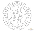 Rigid Brake Rotor Stainless Steel 11,5" Front For Harley-Davidson