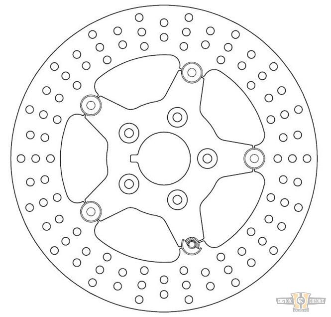 Floating Brake Rotor 11,5" Rear For Harley-Davidson