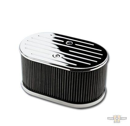 Billet Air Cleaner for Weber Carburetors Polished For Harley-Davidson