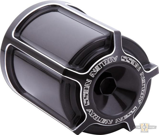 Beveled Reusable Oil Filter Black For Harley-Davidson