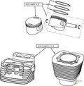 Piston Rings .005 mm 1450 For Harley-Davidson