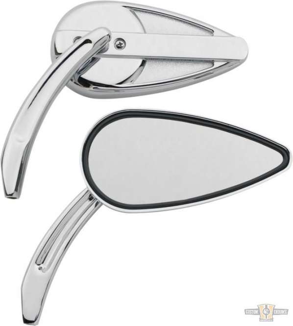 Vintage Billet Mirror Chrome For Harley-Davidson