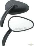Tapered Billet Mirror Black For Harley-Davidson