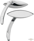 Elliptical Billet Mirror Chrome For Harley-Davidson