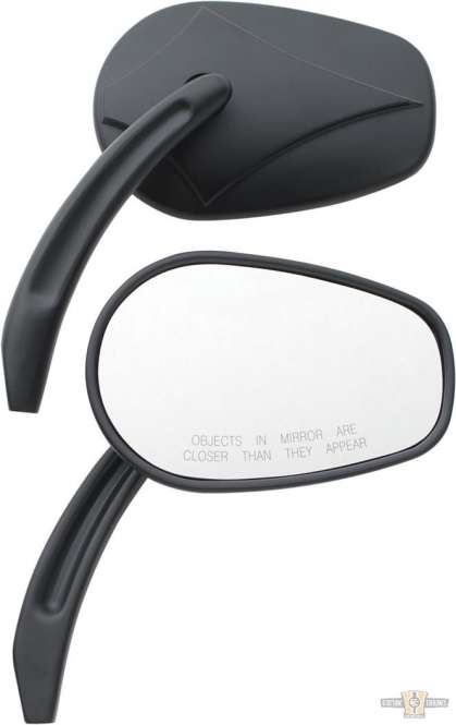 Arrowhead Billet Mirror Black For Harley-Davidson