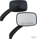 Ass... Rectangular Mirror Black For Harley-Davidson