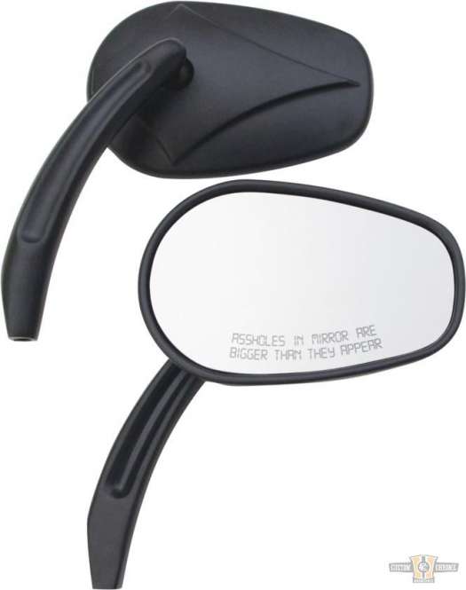 Ass... Arrowhead Mirror Black For Harley-Davidson