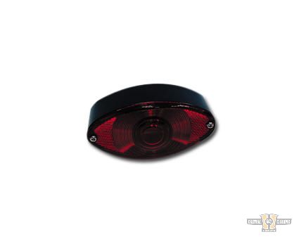 Cateye Taillight Black Dual Filament For Harley-Davidson