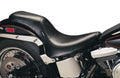 Silhouette 2 Up Smooth Seat Black Vinyl For Harley-Davidson