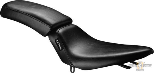 Bare Bones Smooth Solo Seat Black Vinyl For Harley-Davidson